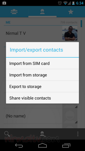 Export to storage