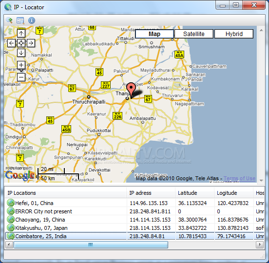 Ip Location Map