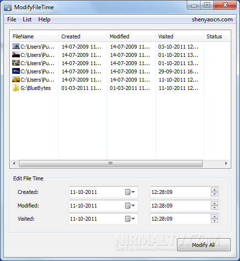 Modify File Creation Date Windows 10