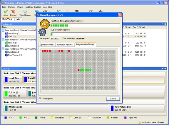 Partiton tool