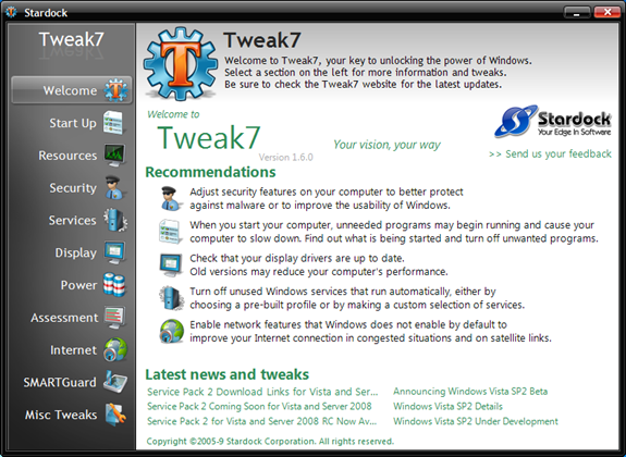 Optimize Windows 7. Optimize Windows 7 with Tweak7