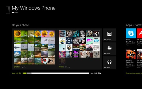 Cara Sync dan Transfer File ke dan dari Windows Phone 8 ke PC