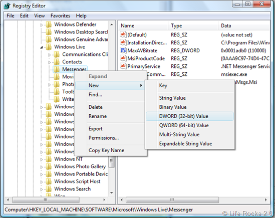 Registry Editor