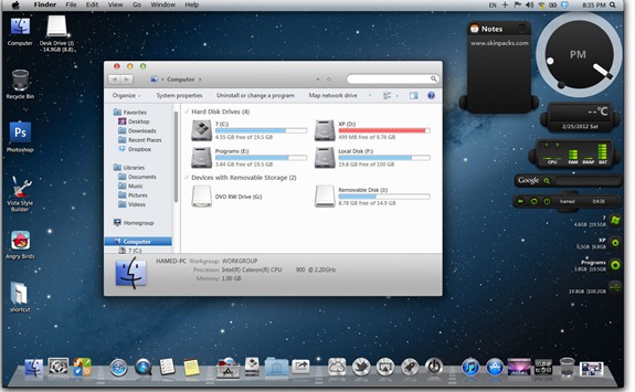 Mountain Lion Skin Pack 2.0 for windows 7 x64 free