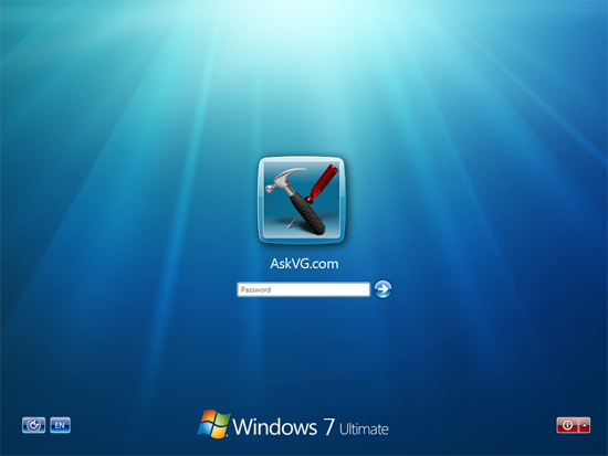 windows logon. Windows 7 Logon Screen