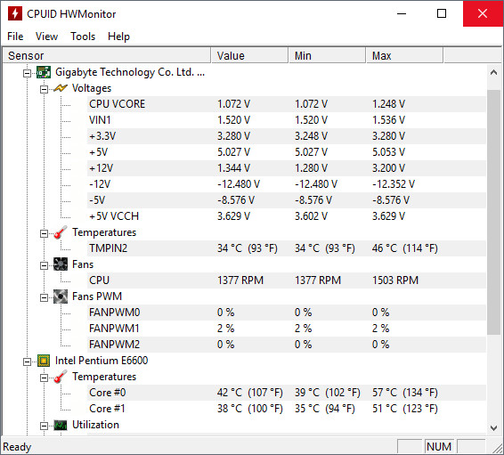 Check CPU Temperature in Windows 11