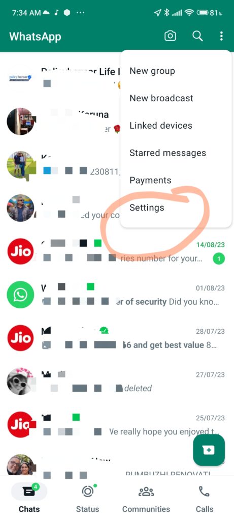 Lock Your WhatsApp Chats with Fingerprint