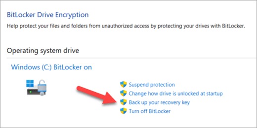 Back up your BitLocker Recovery Key in Windows 11