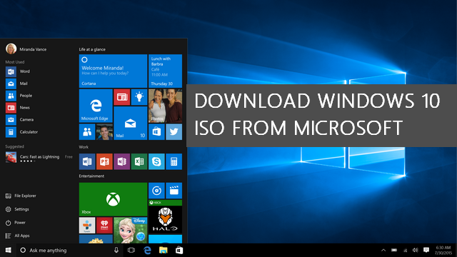 Download Windows 10 ISO from Microsoft Without Product Key