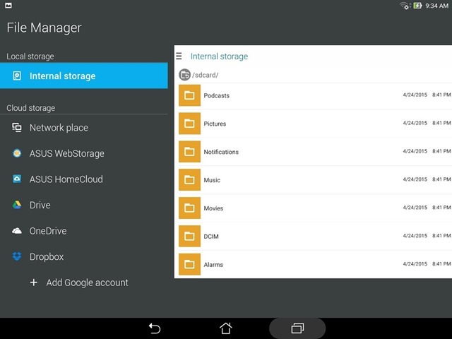 ASus file manager