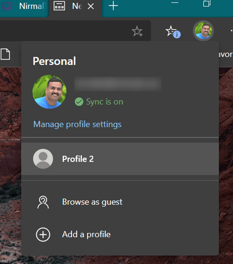 Create Multiple User Profiles in Microsoft Edge 