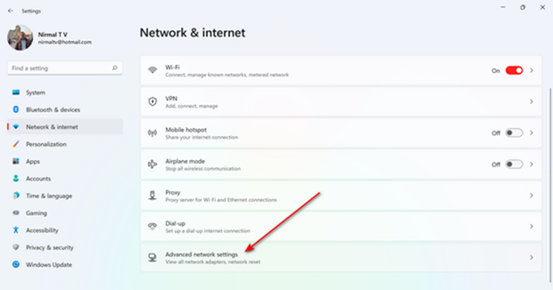 Find Data Usage in Windows 11