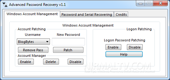 Advanced password recovert