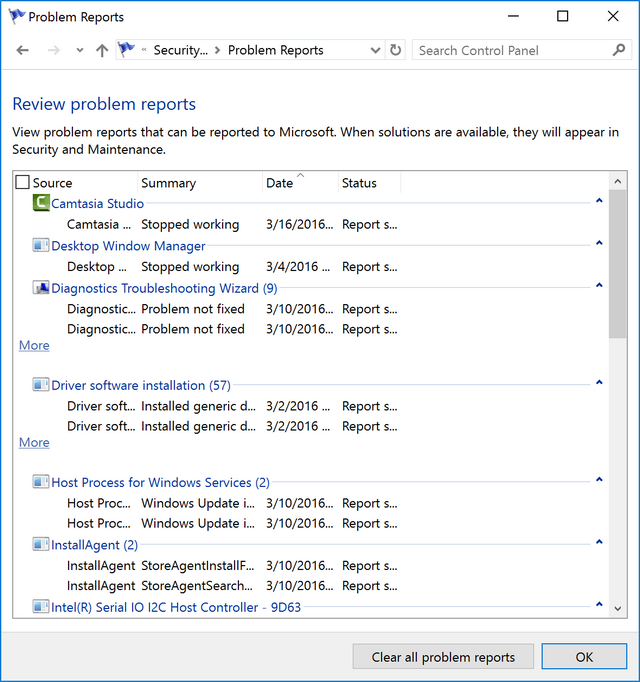 how to diagnostic report for camtasia 9