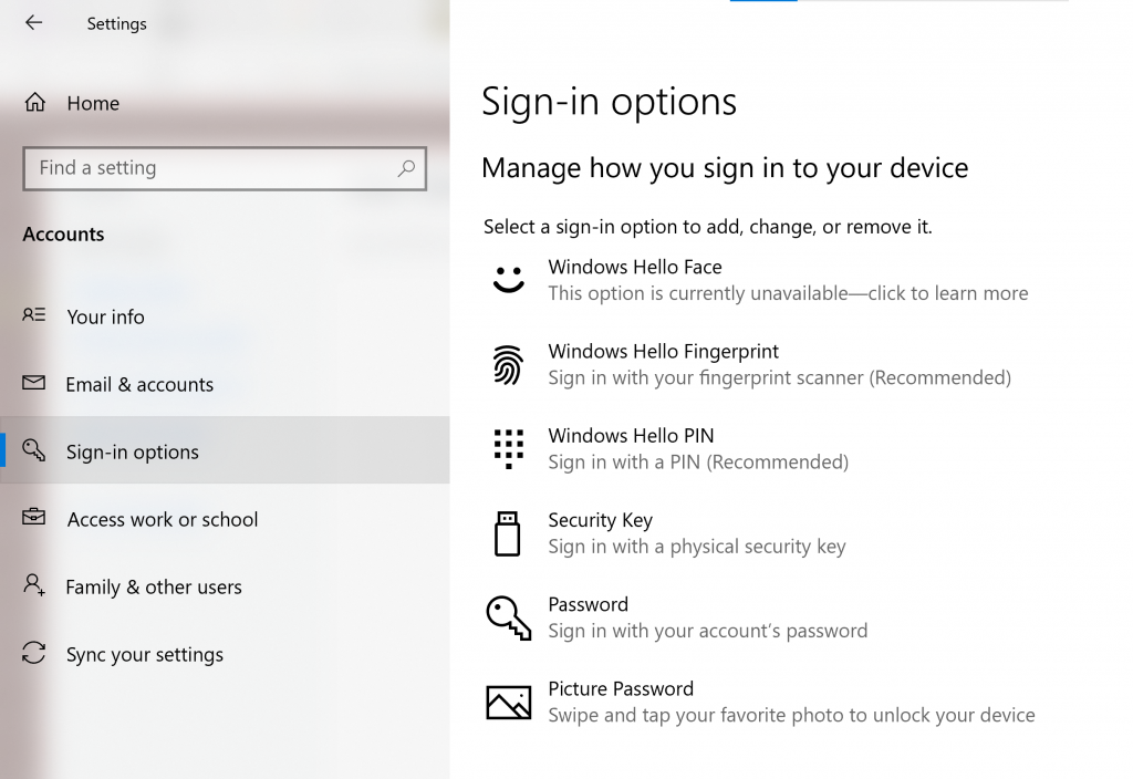 Windows Hello Fingerprint Unlock