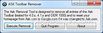 Ask Toolbar remover