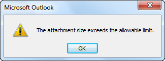 Attachment size outlook 2010