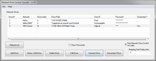 Automatically Map Network Drives