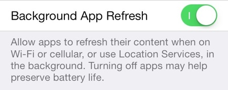 Background App Refresh