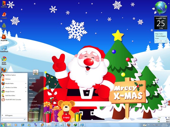 12 Awesome Christmas Themes for Windows 7