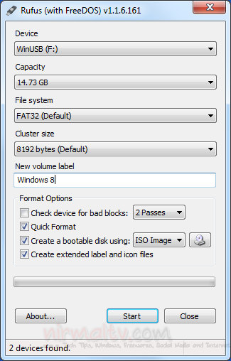 Bootable USB- Rufus