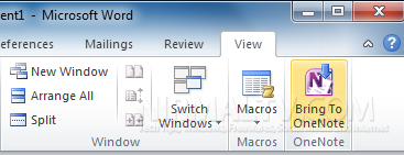 Bring to OneNote