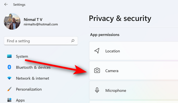 Block Camera Access to Apps in Windows 11