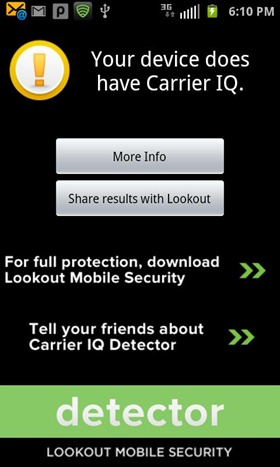 Carrier IQ detect