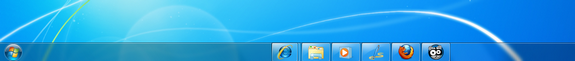 Centered taskbar