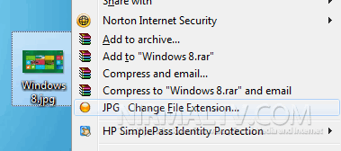 Change file extension
