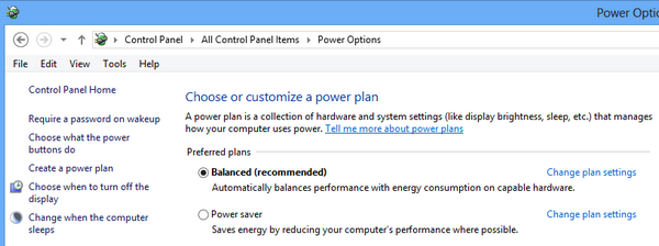 improve battery on Windows 10