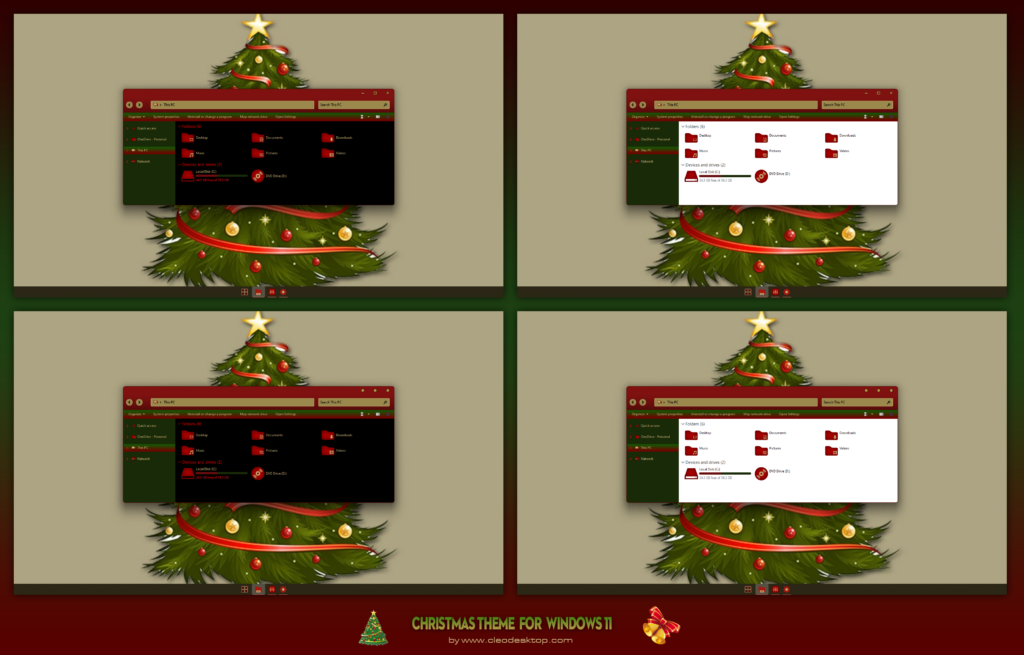 Christmas Themes for Windows 11