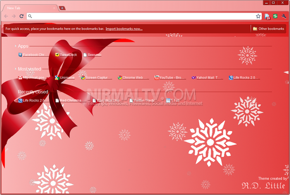 Christmas themes for Chrome 4