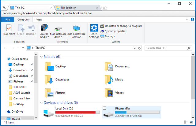 windoes 10 clover file explorer