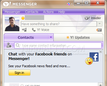 Connect with Facebook Chat