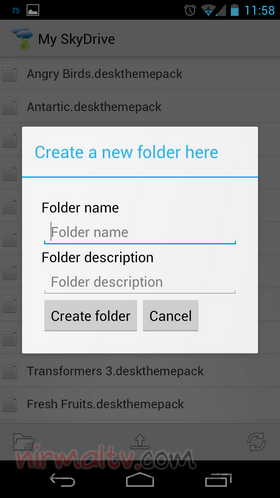 Create folder