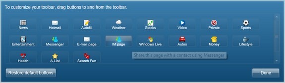 Customize Toolbar