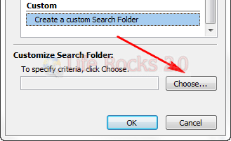 Custom search folder