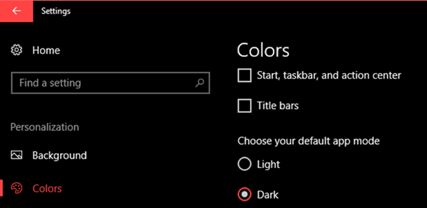 Dark theme