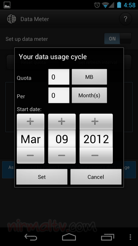 Data usage