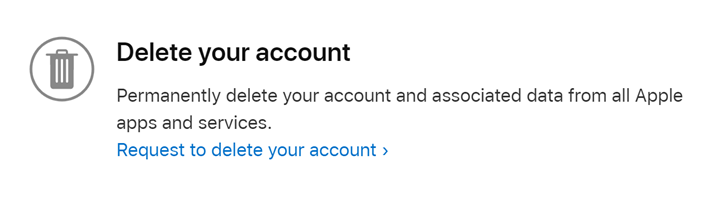 Permanently Delete Apple ID Account