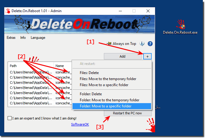 Delete Non-Erasable Files