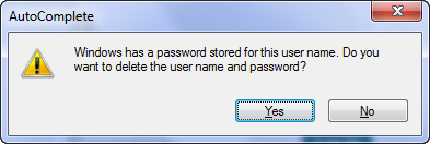 Delete password