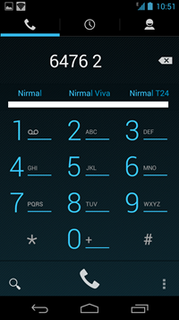 Dialpad autocomplete