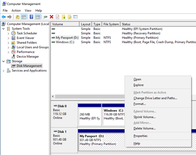 Disk managerment