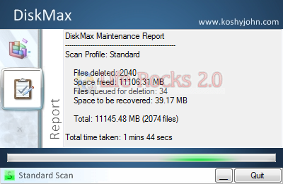 Disk Max Report