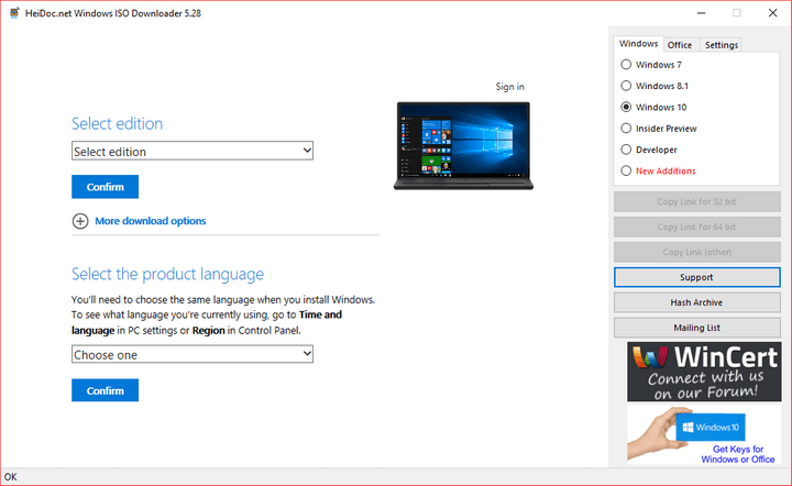 Download Windows 10 ISO