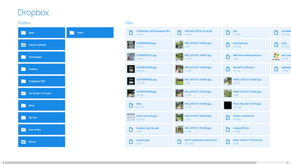 Dropbox for Windows 8