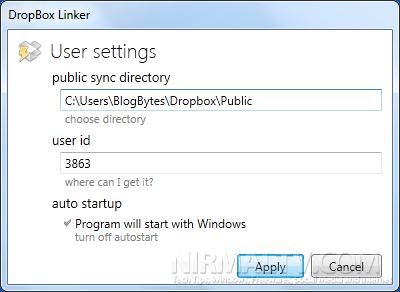 Dropbox linker