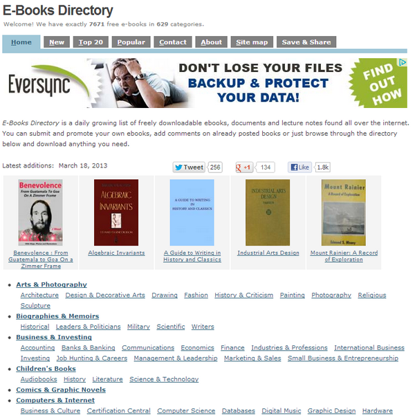 E-books directory